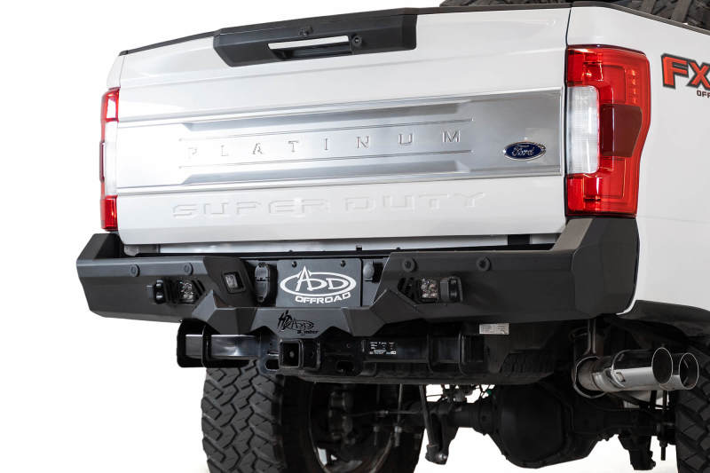 Addictive Desert Designs 17-20 Ford Super Duty Bomber HD Rear Bumper w/ Mounts For Cube Lights-DSG Performance-USA