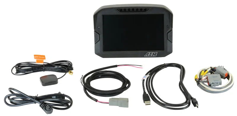 AEM CD-7 Logging GPS Enabled Race Dash Carbon Fiber Digital Display w/o VDM (CAN Input Only)-DSG Performance-USA