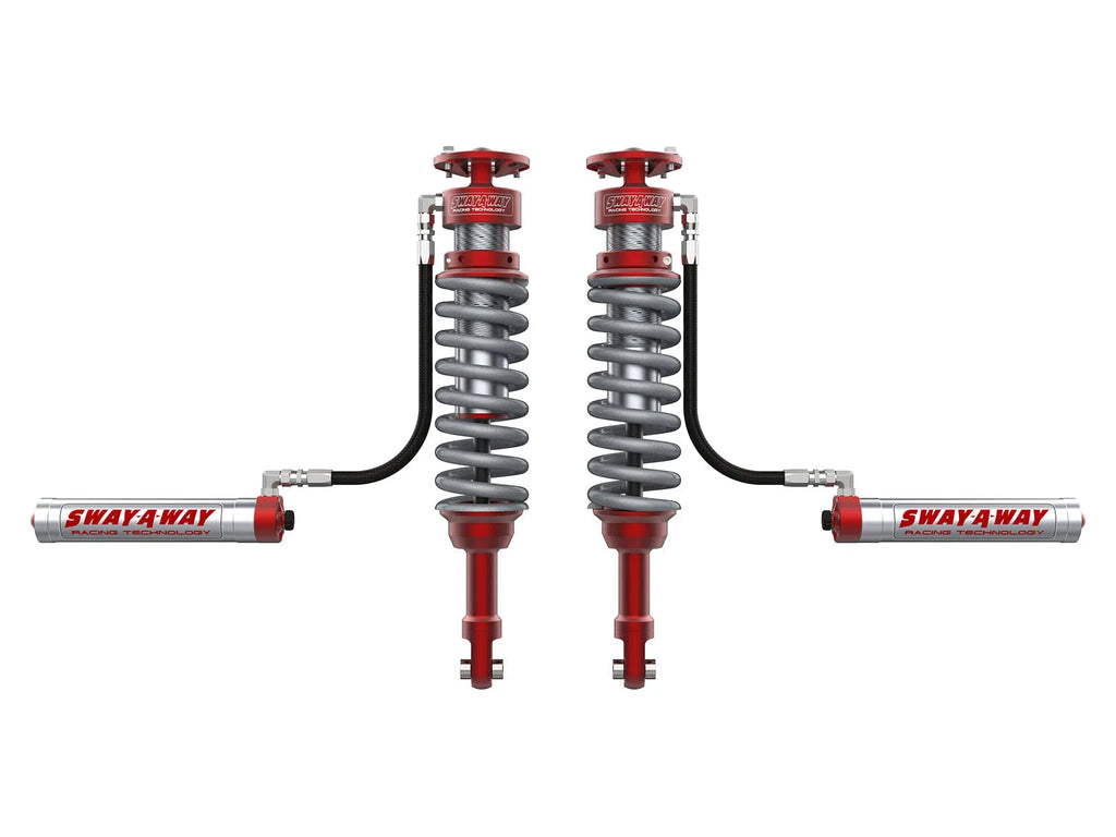 aFe 17-19 Ford F-150 Raptor Sway-A-Way 3.0 Front Coilover Kit w/ Remote Reservoirs and Comp Adj-DSG Performance-USA