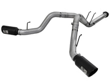 Load image into Gallery viewer, aFe Large Bore-HD 4in 409 Stainless Steel DPF-Back Exhaust w/Black Tip 15-16 Ford Diesel V8 Trucks-DSG Performance-USA