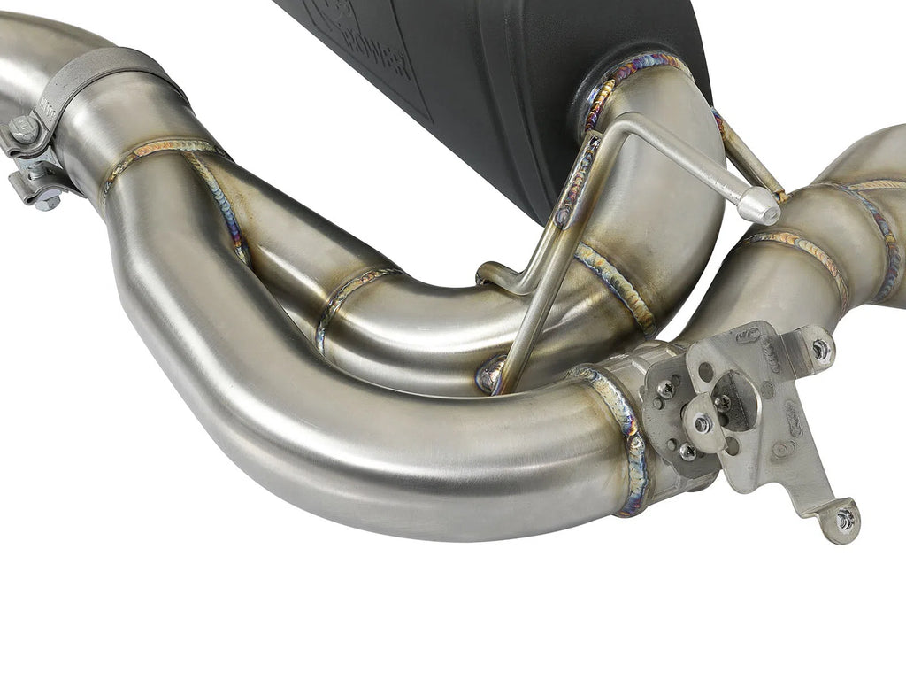aFe MACH Force-Xp 2-1/2in Stainless Steel Axle Back Exhaust w/CF 15-19 BMW M3/M4 (F80/82/83)-DSG Performance-USA