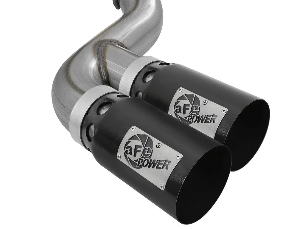 aFe Power 11-14 Ford F250/F350 6.7L Diesel Rebel XD 4in 409 SS DPF-Back Exhaust System - Black Tips-DSG Performance-USA