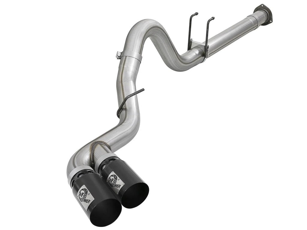 aFe Power 11-14 Ford F250/F350 6.7L Diesel Rebel XD 4in 409 SS DPF-Back Exhaust System - Black Tips-DSG Performance-USA