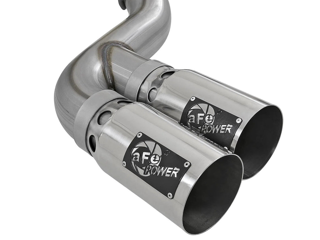 aFe Power 11-14 Ford F250/F350 6.7L Diesel Rebel XD 4in 409 SS DPF-Back Exhaust System - Pol Tips-DSG Performance-USA
