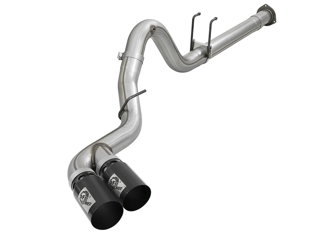 aFe Power 15-16 Ford F250/F350 6.7L Diesel Rebel XD 4in 409 SS DPF-Back Exhaust System - Black Tips-DSG Performance-USA