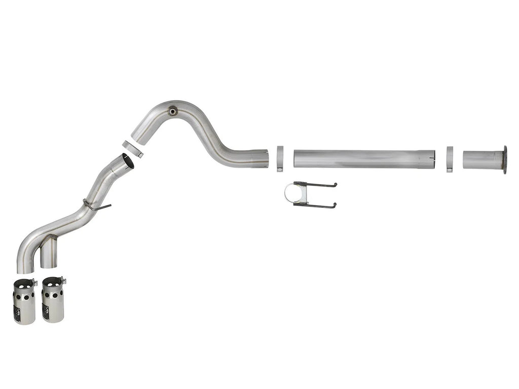 aFe Power 15-16 Ford F250/F350 6.7L Diesel Rebel XD 4in 409 SS DPF-Back Exhaust System - Pol Tips-DSG Performance-USA