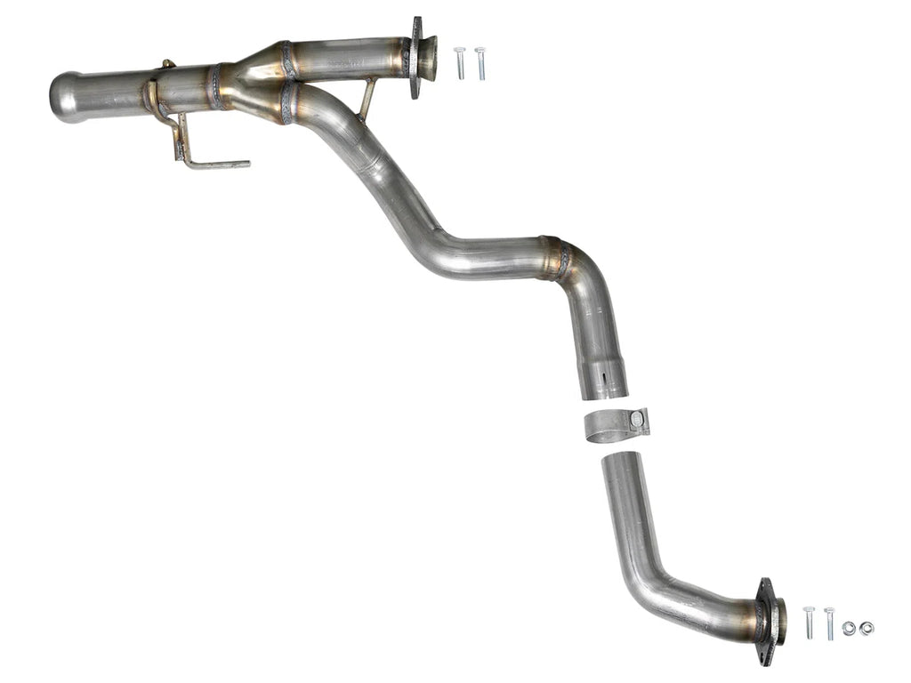 aFe POWER Twisted Steel Y-Pipe 2-1/4in 409 SS Exhaust System 2018 Jeep Wrangler (JL) V6-3.6L-DSG Performance-USA