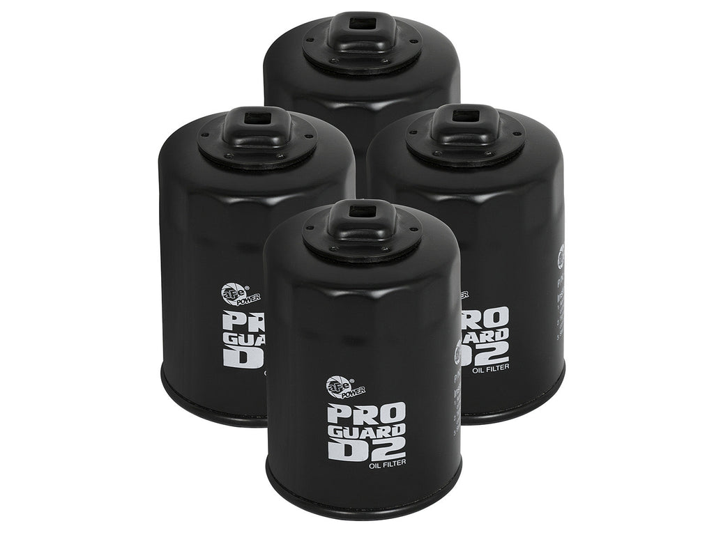 aFe ProGuard D2 Oil Filter (4 Pack) 11-13 Ford F-150 V6 3.5/3.7L / V8 5.0L (w/ 3/8in Ratchet Drive)-DSG Performance-USA