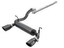 Load image into Gallery viewer, aFe Rebel Series 2.5in 409 SS Cat-Back Exhaust w/ Black Tips 18-19 Jeep Wrangler (JL) V6 3.6L-DSG Performance-USA