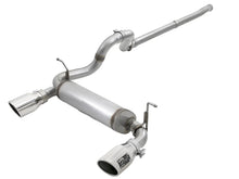 Load image into Gallery viewer, aFe Rebel Series 2.5in 409 SS Cat-Back Exhaust w/ Polished Tips 18-19 Jeep Wrangler (JL) V6 3.6L-DSG Performance-USA