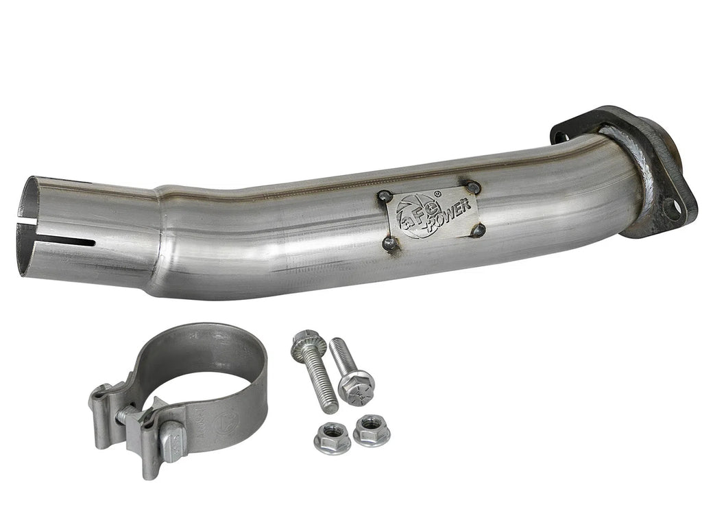 aFe Twisted Steel 2in Stainless Steel Loop Delete Down-Pipe 2018+ Jeep Wrangler (JL) V6 3.6L-DSG Performance-USA