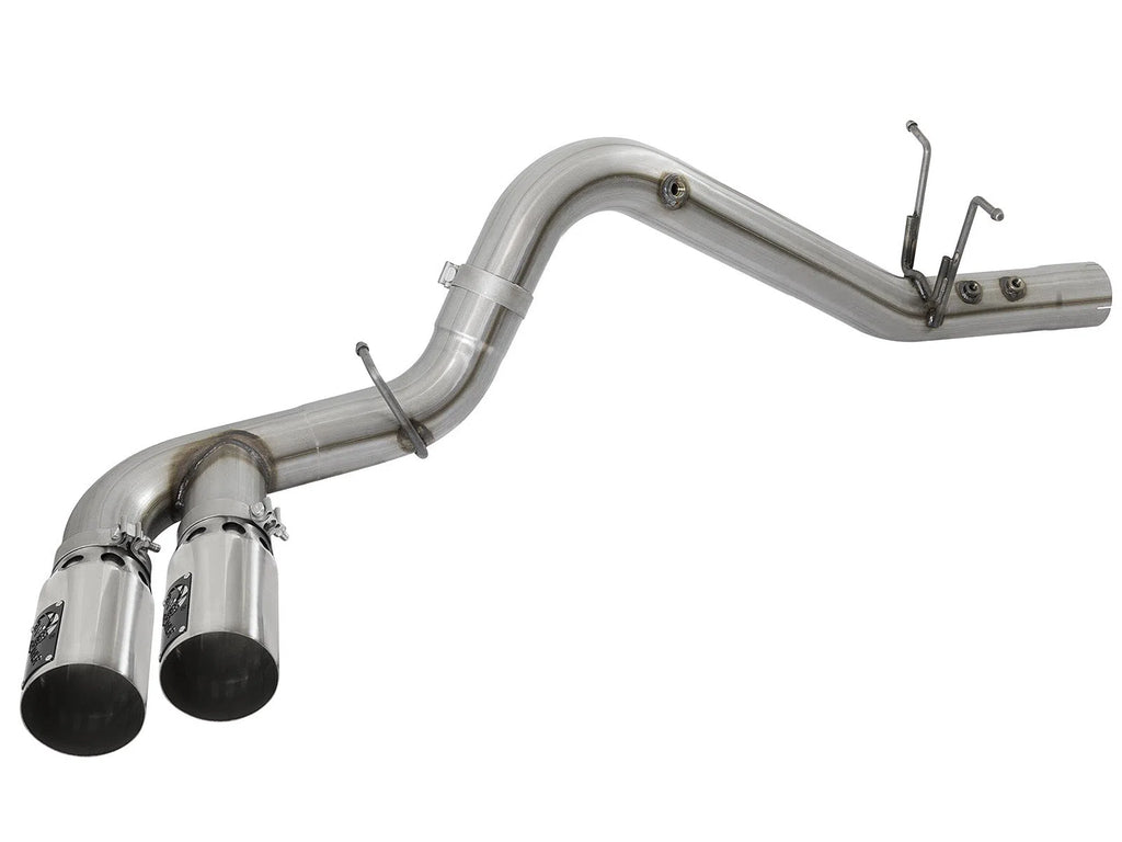 aFe Victory Series 4in 409-SS DPF-Back Exhaust w/ Dual Polished Tips 2017 GM Duramax V8-6.6L(td) L5P-DSG Performance-USA
