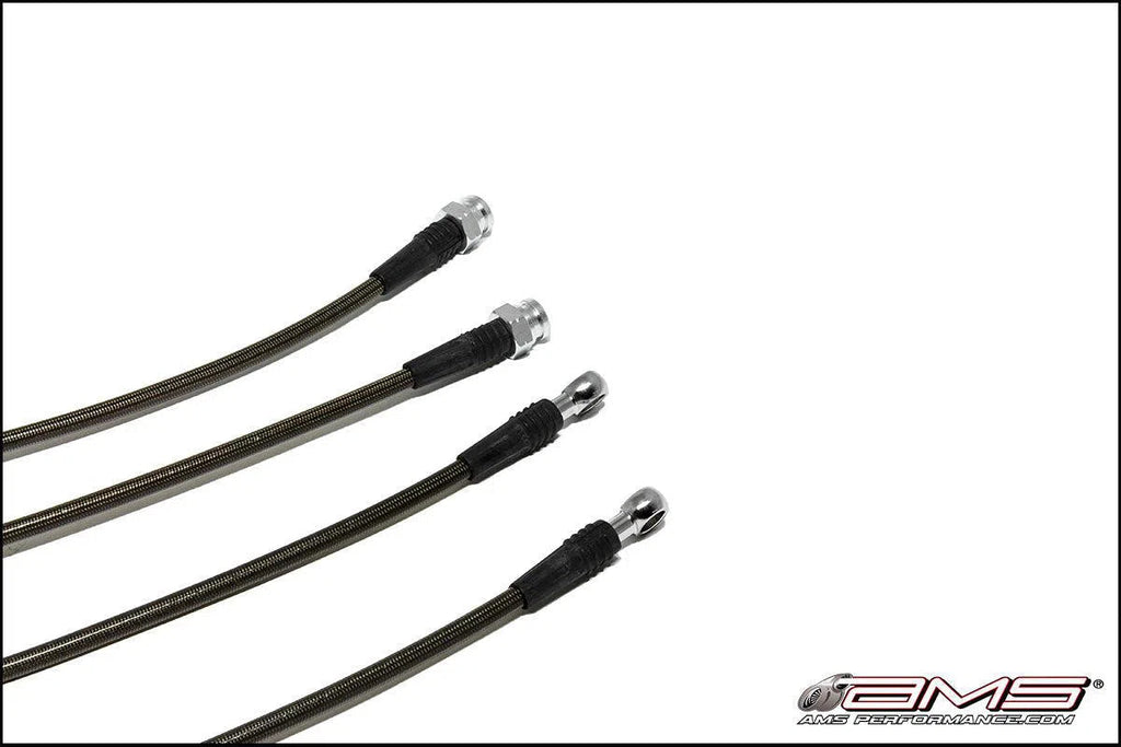 AMS Performance 08-15 Mitsubishi EVO X Stainless Steel Brake Lines (4 Lines)-DSG Performance-USA