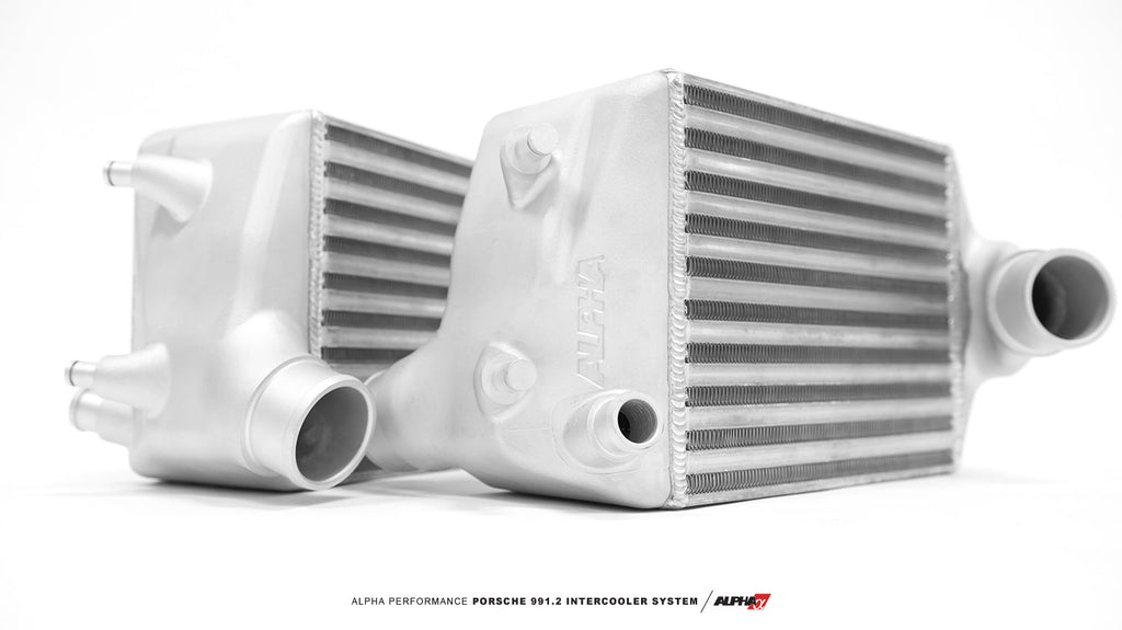 AMS Performance 16-19 Porsche Carrera/Carrera S (991.2) Alpha Intercooler Kit w/Carbon Fiber Shrouds-DSG Performance-USA