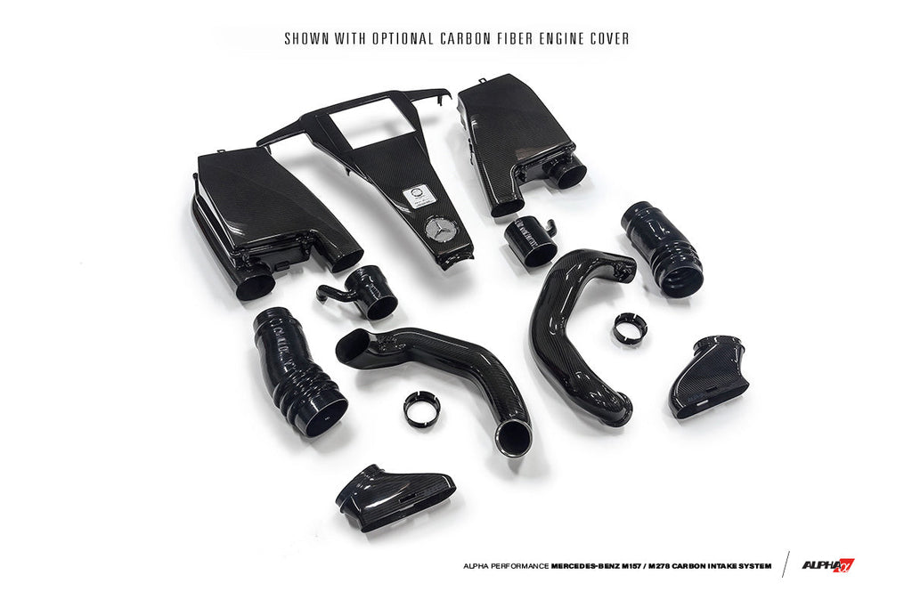 AMS Performance 2014+ Mercedes-Benz CLS63 AMG 4Matic 5.5L Biturbo Alpha Carbon Fiber Induction Kit-DSG Performance-USA