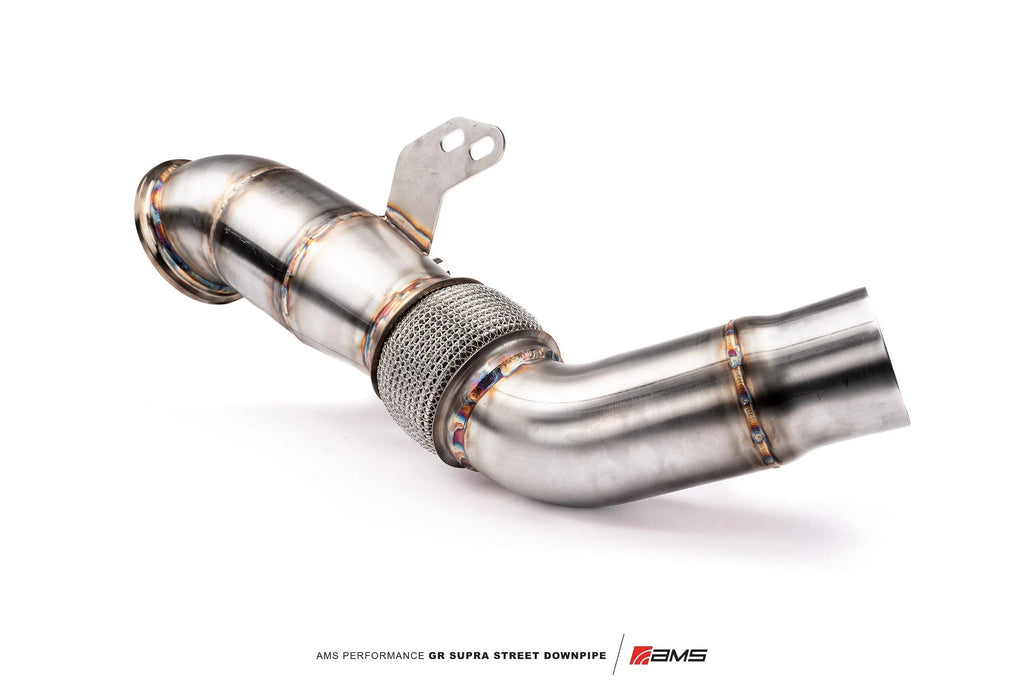 AMS Performance 2020+ Toyota Supra A90 Street Downpipe w/GESI Catalytic Converter-DSG Performance-USA