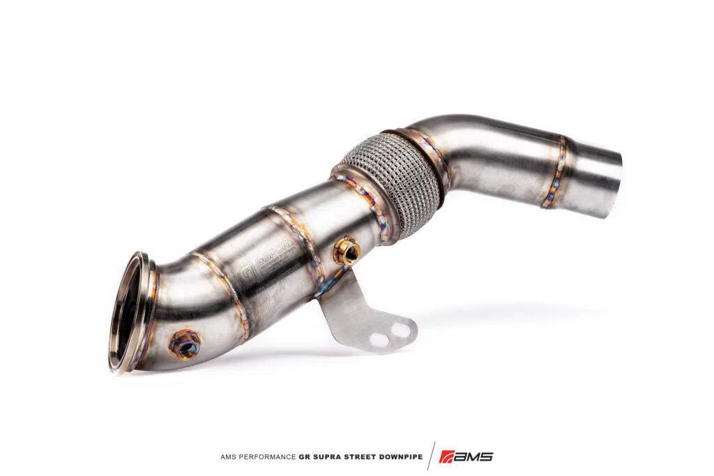 AMS Performance 2020+ Toyota Supra A90 Street Downpipe w/GESI Catalytic Converter-DSG Performance-USA
