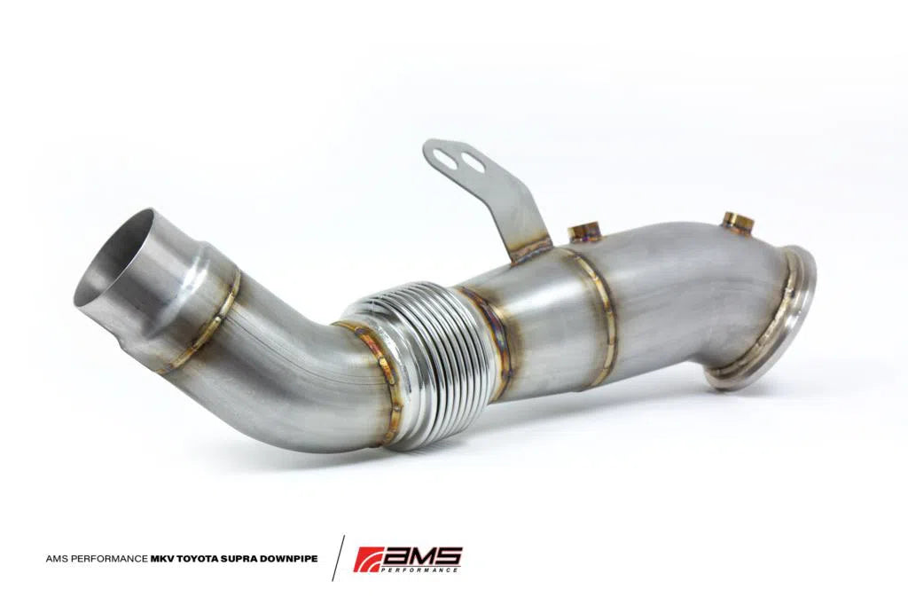 AMS Performance 2020+ Toyota Supra A90 Street Stainless Steel Race Downpipe-DSG Performance-USA