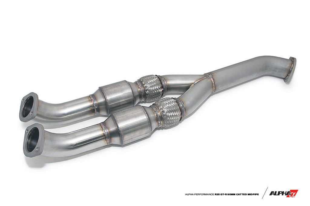 AMS Performance R35 GT-R 90mm Catted Midpipe-DSG Performance-USA