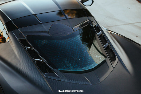 Anderson Composites 20-21 Chevrolet Corvette C8 Carbon Fiber Rear Hatch Vents-DSG Performance-USA