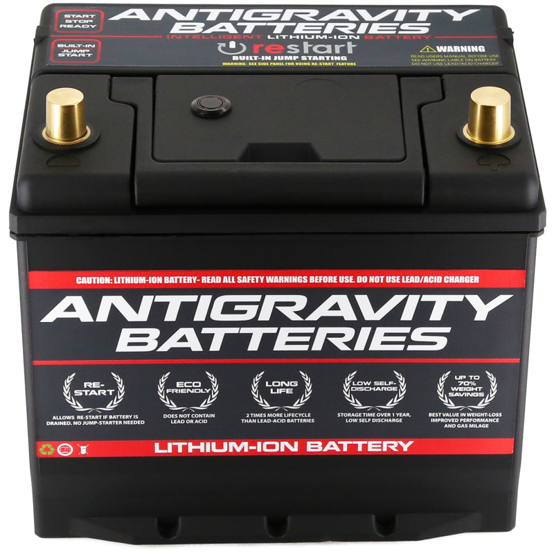 Antigravity Group 24 Lithium Car Battery w/Re-Start-DSG Performance-USA