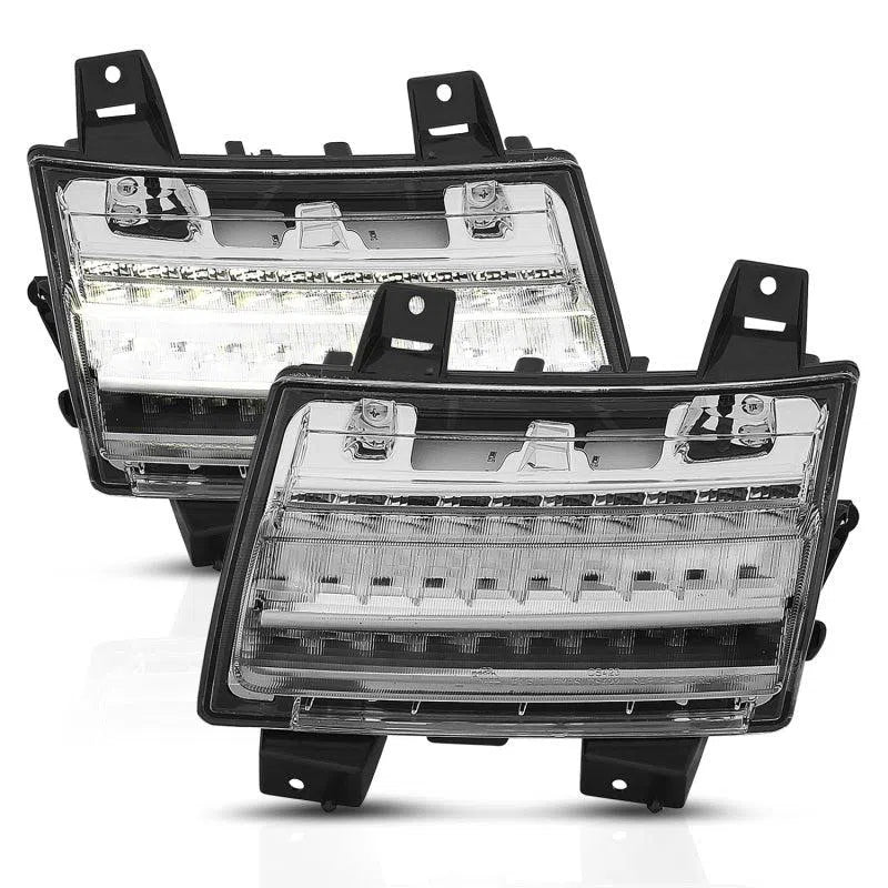 ANZO 18-19 Jeep Wrangler JL LED Chrome Clear w/ Sequential Signal-DSG Performance-USA