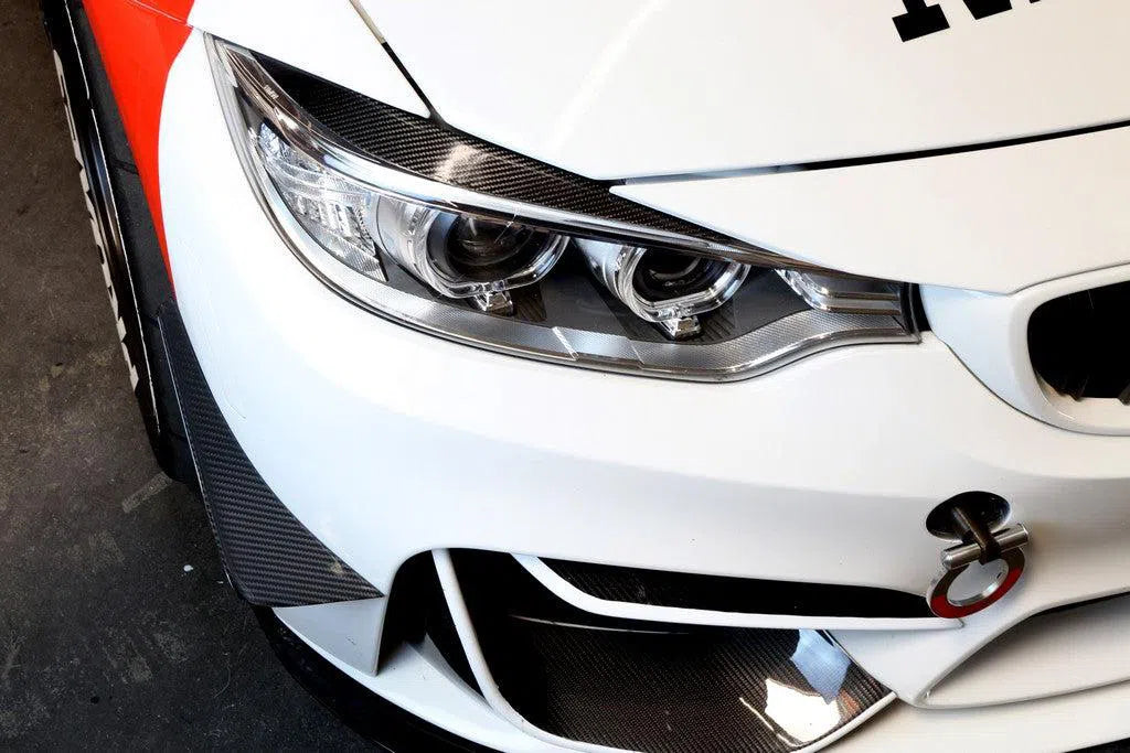 APR Performance Carbon Fiber Front Bumper Canards for BMW F80/82 2014 - 2018-DSG Performance-USA