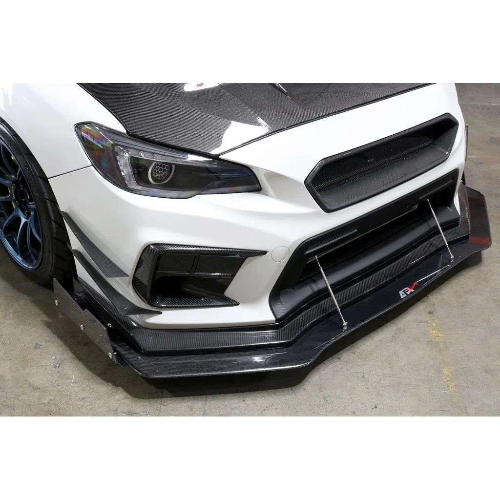 APR Performance Carbon Fiber Front Bumper Canards Top for Subaru WRX/STI 2018 - 2021-DSG Performance-USA