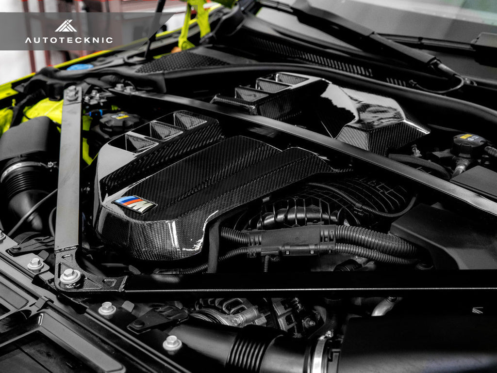 AutoTecknic Dry Carbon Fiber Engine Cover - G80 M3 | G82/ G83 M4-DSG Performance-USA