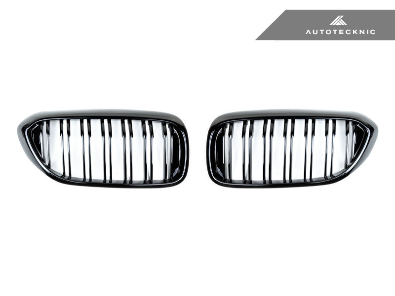 AutoTecknic Replacement Dual-Slats Glazing Black Front Grilles - G30 5-Series-DSG Performance-USA