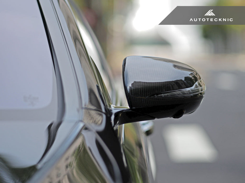 AutoTecknic Replacement Version II Dry Carbon Mirror Covers - Mercedes-Benz W205 C-Class-DSG Performance-USA