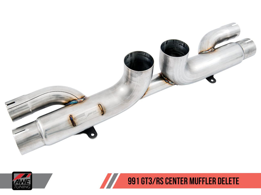 AWE Center Muffler Delete for Porsche 991.1 / 991.2 GT3 / RS-DSG Performance-USA