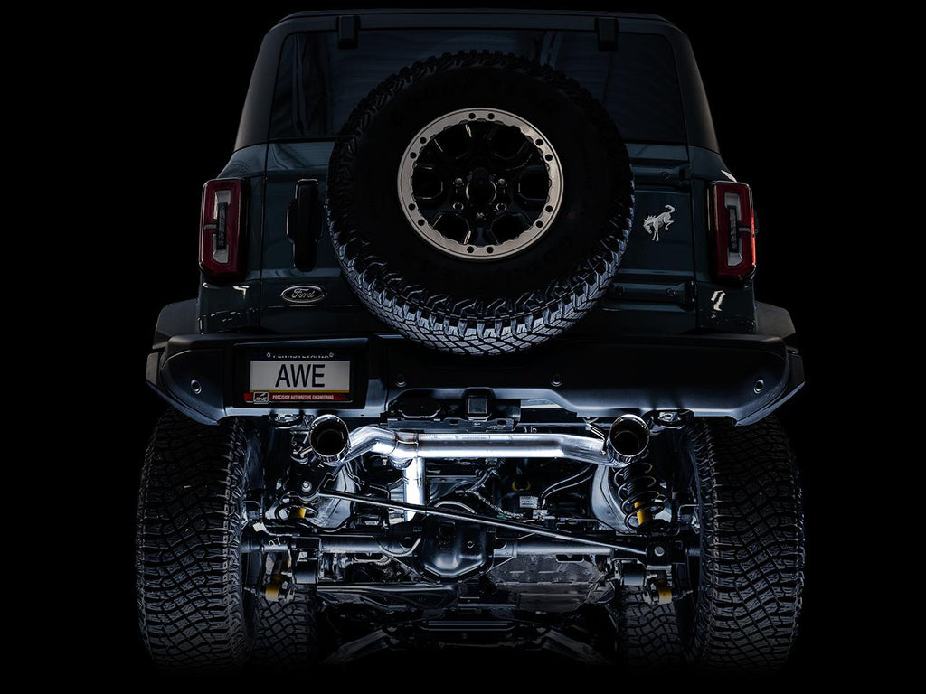 AWE Tuning 0FG Catback Exhaust for Ford Bronco with Bash Guard- Dual-DSG Performance-USA