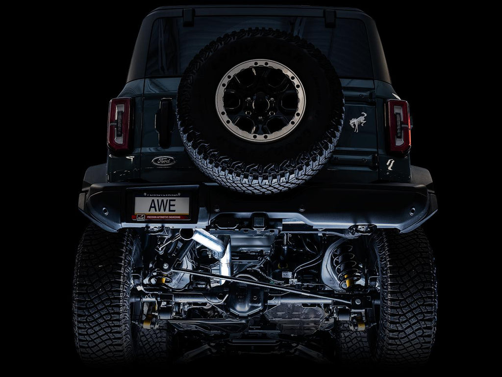 AWE Tuning 0FG Catback Exhaust for Ford Bronco with Bash Guard- no tips-DSG Performance-USA