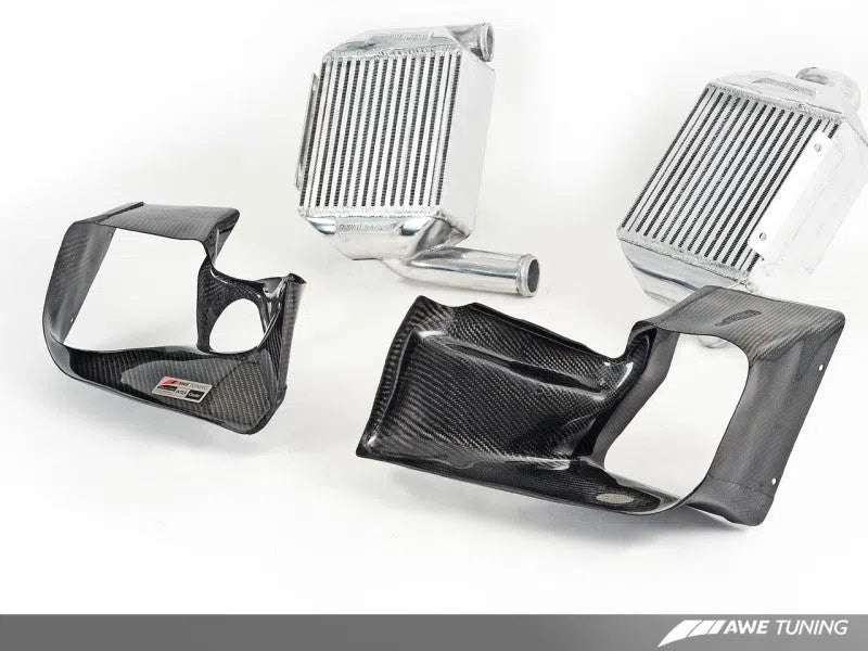 AWE Tuning Audi 2.7T Performance Intercooler Kit - w/Carbon Fiber Shrouds-DSG Performance-USA