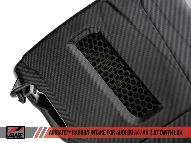 AWE Tuning Audi B9 A4/A5 2.0T Quattro Carbon Fiber AirGate Intake w/ Lid-DSG Performance-USA