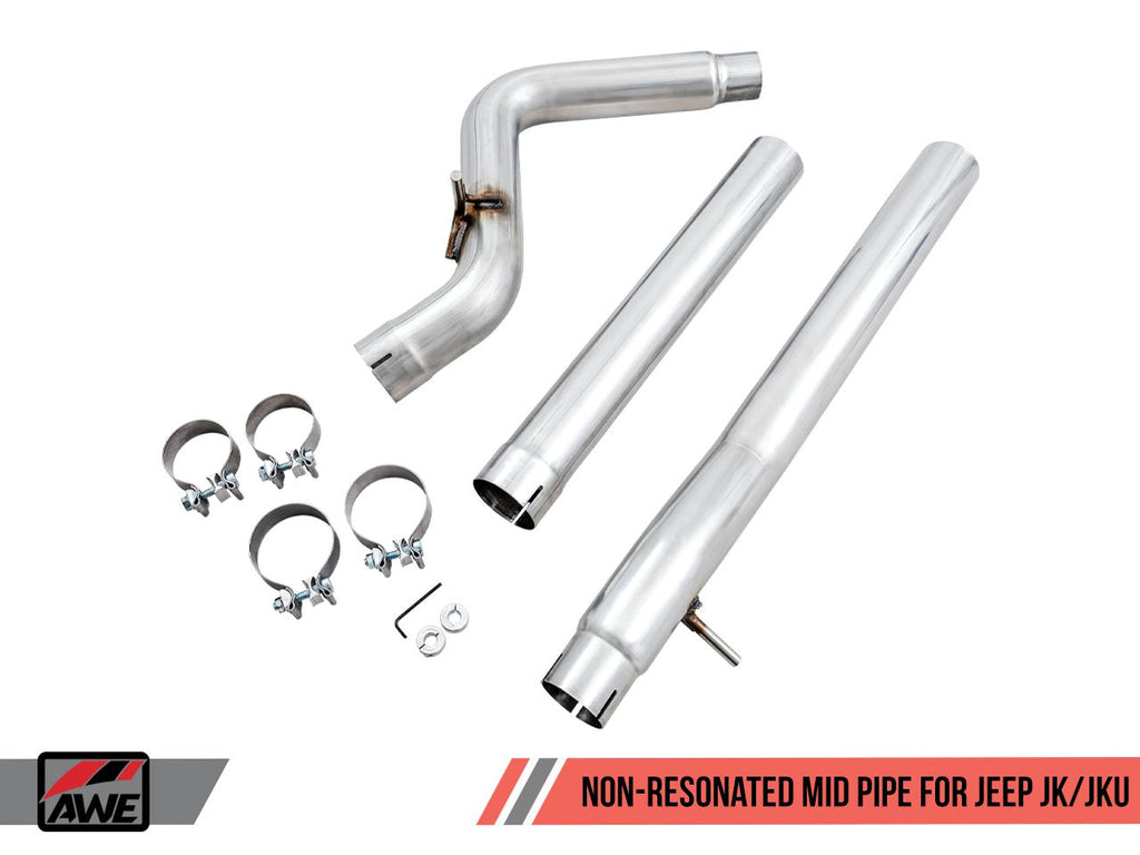 AWE Tuning Non-Resonated Mid Pipe for Jeep JK/JKU 3.6L-DSG Performance-USA