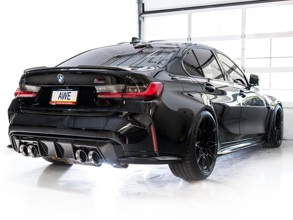 AWE Tuning Non-Resonated Performance Mid Pipes for BMW G8X M3/M4 (for AWE Exhausts)-DSG Performance-USA