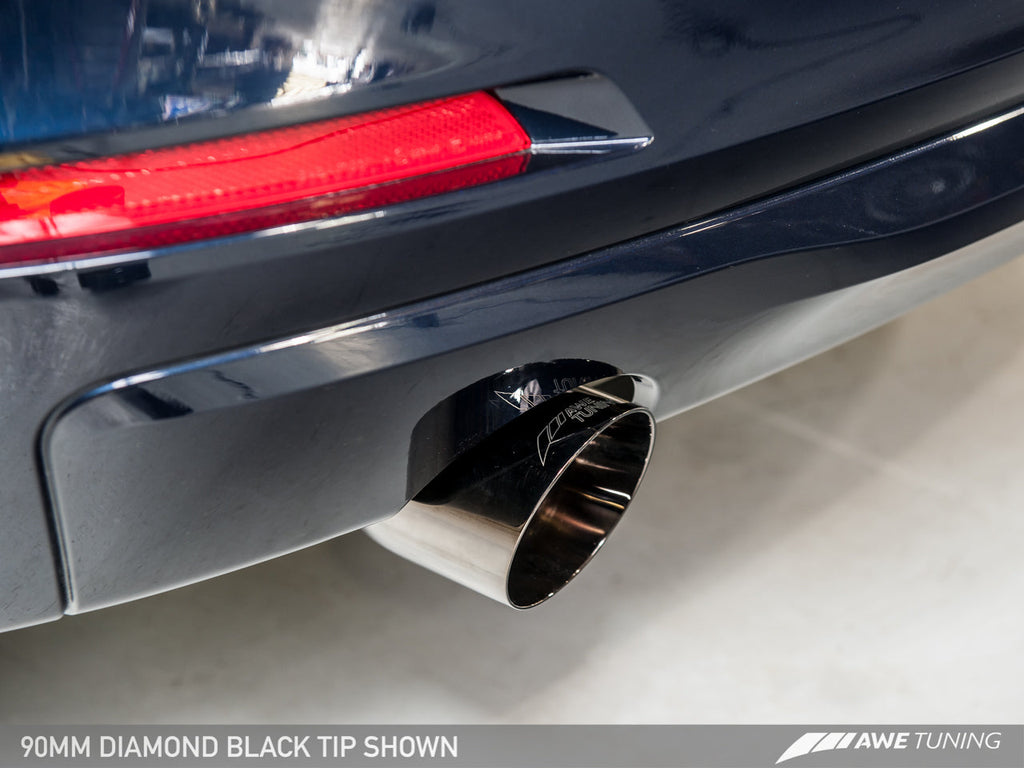 AWE Tuning Touring Edition Exhaust + Performance Mid Pipe for BMW F30 320i - Single Side-DSG Performance-USA