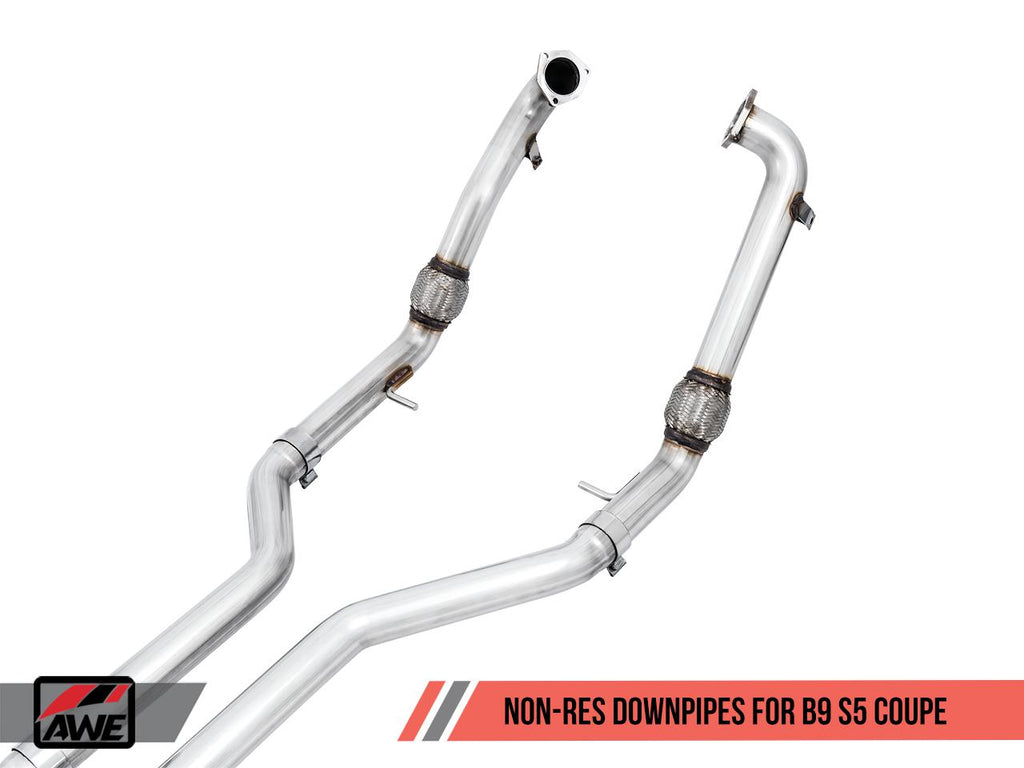 AWE Tuning Track Edition Exhaust for Audi B9 S5 Coupe - Non-Resonated-DSG Performance-USA
