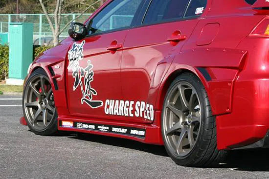Chargespeed 20mm D-1 Wide Front Fenders FRP - Evo X-DSG Performance-USA