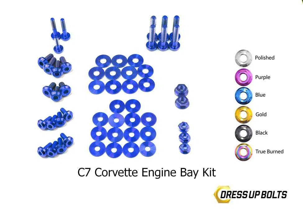 Chevrolet C7 Corvette (2014-2019) Titanium Dress Up Bolts Engine Bay Kit-DSG Performance-USA