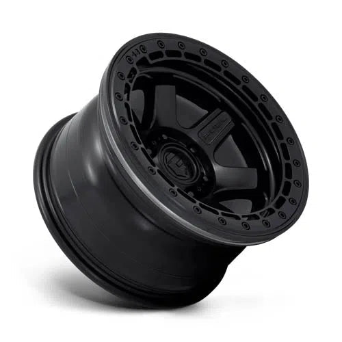 D122 Block Beadlock Wheel - 17x9 / 6x139.7 / -15mm Offset - Matte Black With Matte Black Ring-DSG Performance-USA
