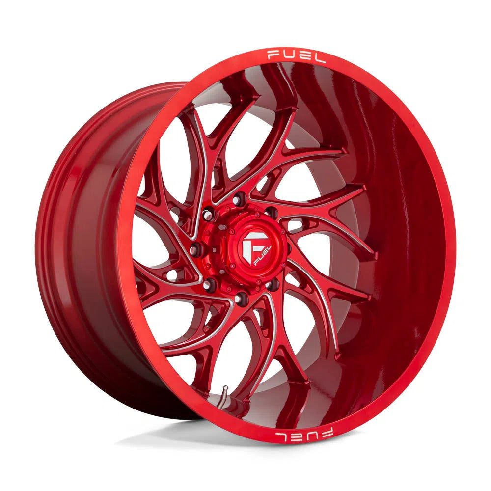 D742 Runner Wheel - 20x8.25 / 8x165.1 / -240mm Offset - Candy Red Milled-DSG Performance-USA