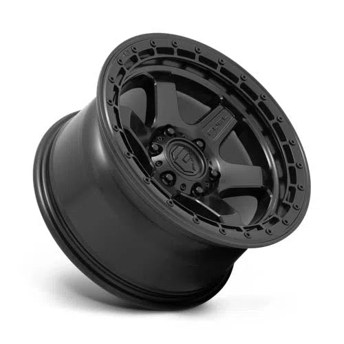 D750 Block Wheel - 17x9 / 5x127 / -12mm Offset - Matte Black With Black Ring-DSG Performance-USA