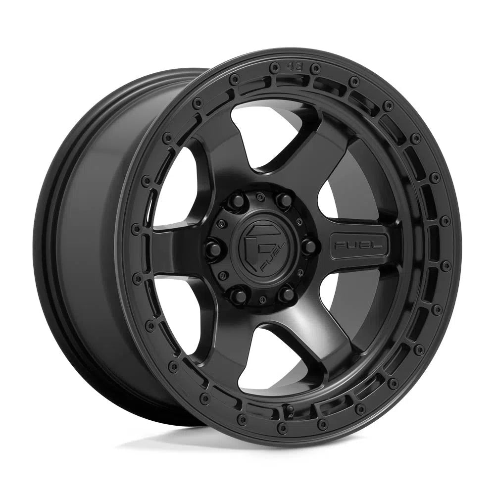 D750 Block Wheel - 17x9 / 5x127 / +1mm Offset - Matte Black With Black Ring-DSG Performance-USA