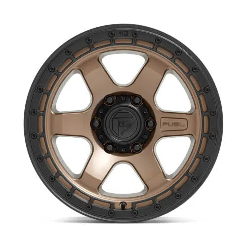 D751 Block Wheel - 17x9 / 5x127 / -12mm Offset - Matte Bronze With Black Ring-DSG Performance-USA