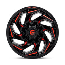 Load image into Gallery viewer, D755 Reaction Wheel - 15x8 / 5x114.3 / 5x120.65 / -18mm Offset - Gloss Black Milled With Red Tint-DSG Performance-USA