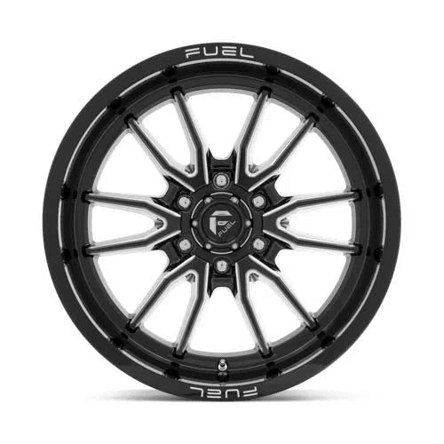 D761 Clash Wheel - 17x9 / 6x139.7 / -12mm Offset - Gloss Black Milled-DSG Performance-USA