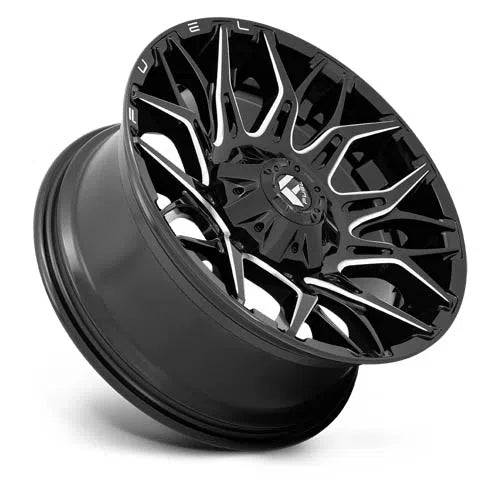 D769 Twitch Wheel - 20x10 / 5x139.7 / 5x150 / -18mm Offset - Glossy Black Milled-DSG Performance-USA